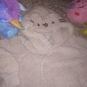 fuzzy pusheen hoodie